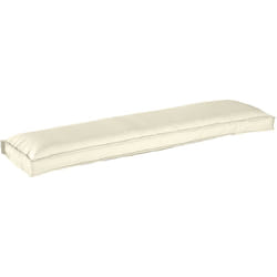Coussin de palette pour banc crème 150 x 40 x 8 cm, tissu Oxford. vidaXL