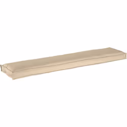 Ce coussin de chaise rectangulaire est fait pour augmenter le confort de tes chaises et canapés. Son tissu en polyester beige ...