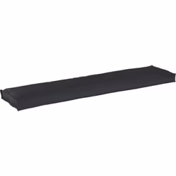 Ce coussin d'extérieur rectangulaire noir donne un coup de peps à n'importe quel coin pour s'asseoir; que ce soit à l'intérie ...