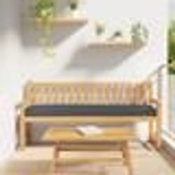 vidaXL Coussin de palette pour banc anthracite 200x40x8 cm en tissu Oxford