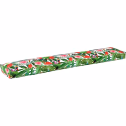 Ce grand coussin rectangulaire pour canapé respire vraiment les vibes tropicales avec ses beaux motifs floraux, faisant de lu ...