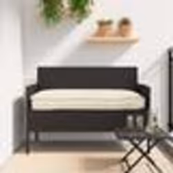 vidaXL Coussins de palette pour banc 2 pcs Crème 100x40x8 cm Tissu Oxford