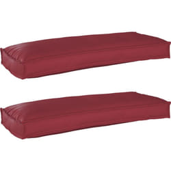 Coussins de palette pour banc 2 pcs Rouge vin 100x40x8 cm Tissu Oxford Vidaxl
