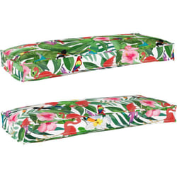Coussins de Palette pour Banc 2 pcs Tropical Jungle 100x40x8 cm Tissu Oxford Vidaxl