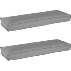 Set de coussins de palette 2 pcs Gris 120 x 40 x 8 cm Vidaxl