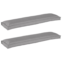 vidaXL Coussin extérieur Gris Polyester Grand