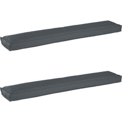 Coussins de Palette pour Banc 2 pcs Anthracite 200x40x8 cm Tissu Oxford Vidaxl