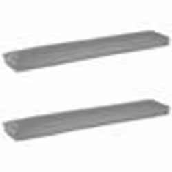 vidaXL Coussins de Palette pour Banc 2 pcs Gris 200x40x8 cm Tissu Oxford