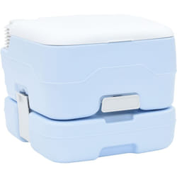 Vidaxl - Toilette Portable Bleue et Blanche en Plastique 10 l