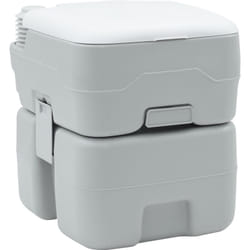 Vidaxl - Toilettes Portables vitaXL Grises et Blanches en Plastique 20 l