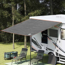 vidaXL Tarp résistant à leau personne 240 x 300 cm Gris et orange 42001031