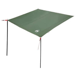 Bâche imperméable de camping - vidaXL - 300x240 cm - Vert - Résistant au feu - Résistant au vent - Polyester