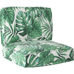 Set de coussins de palette 2 pièces modèle feuilles en tissu Oxford Vidaxl