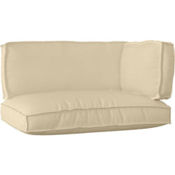 Ensemble de coussins en palette de 3 pièces beige en tissu Oxford Vidaxl