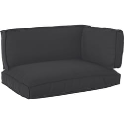 Ensemble de coussins de palette 3 pièces en tissu Oxford noir Vidaxl