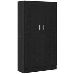 Meuble de Bibliothèque Chêne noir 82.5 x 30.5 x 150 cm Vidaxl