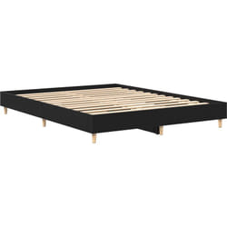 Vidaxl - Cadre de lit Chêne Noir 140x200 cm Bois d'ingénierie