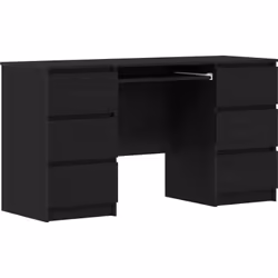 Ce bureau en chêne noir allie fonctionnalité et style moderne, en faisant un must-have pour votre bureau à la maison, votre c ...