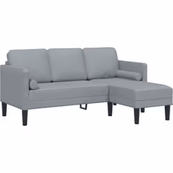 Ce canapé en L gris clair est un super mélange de style et de confort, illuminant ton espace de vie. Idéal pour jouer ou pour ...