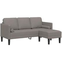 Vidaxl - Ensemble de Canapés Taupe 173 x 131 x 67 cm tissu