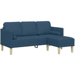 Vidaxl - Ensemble de Canapés Bleu 173 x 131 x 67 cm tissu