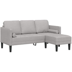 Vidaxl - Ensemble de Canapés Gris nuage 173 x 131 x 67 cm tissu