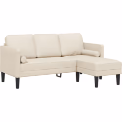 Ce canapé d'angle trois places est parfait pour allier style et confort dans n'importe quelle pièce moderne. Son doux tissu e ...