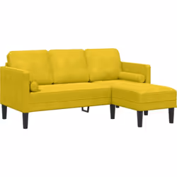 Ce canapé en L jaune contemporain est parfait pour les espaces modernes, alliant style et praticité. Sa couleur jaune vivante ...