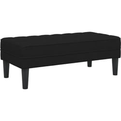 Vidaxl - Banc Noir 113x57x39 cm en velours
