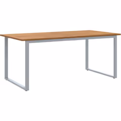 Cette table de patio rectangulaire moderne est parfaite pour tous les espaces extérieurs. Elle offre plein de place pour mang ...