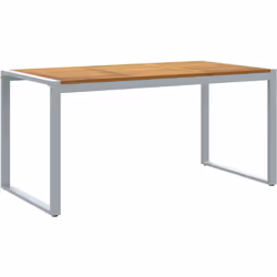 Cette table moderne pour patio est un super choix pour profiter des repas en plein air. Sa forme rectangulaire et ses matéria ...