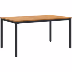 Cette table de patio en bois d'acacia massif combine style et praticité pour vos espaces extérieurs. Parfaite pour les repas, ...