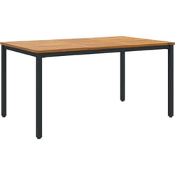 Vidaxl - Table de jardin 150x90x75 cm en bois d'acacia massif et métal