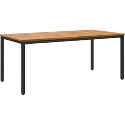 Vidaxl - Table de jardin 180x90x75 cm en bois d'acacia solide et métal
