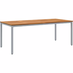 Cette table de salle à manger extérieure contemporaine allie style et praticité pour tes espaces extérieurs. Faite en bois d' ...