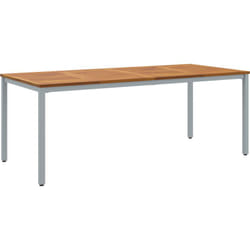 Vidaxl - Table de jardin 200x90x75 cm en bois d'acacia massif et métal