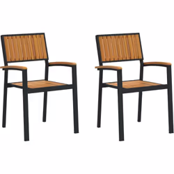 Cet ensemble de chaises en bois d'extérieur marie style et fonction, parfait pour embellir votre balcon ou jardin. Conçues po ...