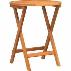 Cette table de jardin pliante est la solution moderne et pratique pour tes repas en extérieur. Avec sa forme ronde et son boi ...