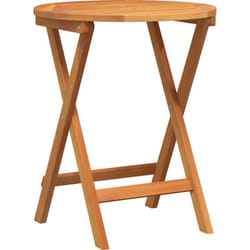 Table de jardin pliante ronde Ø60x72 cm en bois d'acacia massif Vidaxl