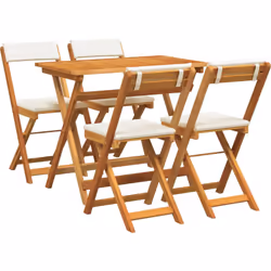 Cet ensemble bistro est une super option pour votre espace extérieur, combinant style et praticité pour vos repas. Fait en bo ...