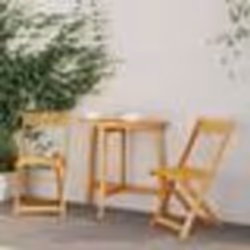 vidaXL Ensemble Bistro Pliant 3 Pièces en Bois d'Acacia Massif