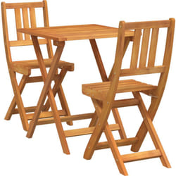 Vidaxl - Ensemble Bistro Pliable en Bois Massif d'Acacia de 3 Pièces