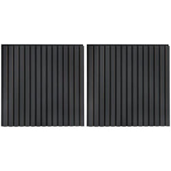 Vidaxl - Panneaux muraux acoustiques 2pcs lattes 60,5x60cm placage chêne