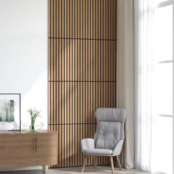 Vidaxl - Panneaux muraux acoustiques 8pcs lattes 60,5x60cm placage chêne