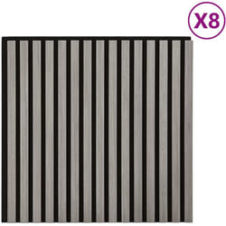 Vidaxl - Panneaux muraux acoustiques 8pcs lattes 60,5x60cm placage chêne