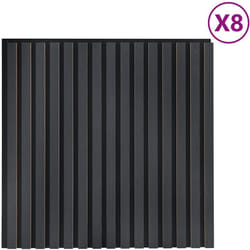 Vidaxl - Panneaux muraux acoustiques 8pcs lattes 60,5x60cm placage chêne