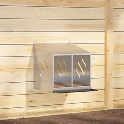 Ce pondoir à poules offre un espace ample et organisé pour que vos poules puissent pondre confortablement leurs œufs. Robuste ...