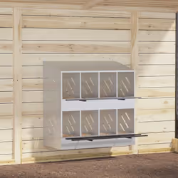 Ce pondoir à poules offre un espace ample et organisé pour que vos poules puissent pondre confortablement leurs œufs. Robuste ...