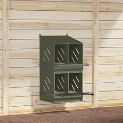 Ce pondoir à poules offre un espace ample et organisé pour que vos poules puissent pondre confortablement leurs œufs. Robuste ...