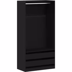 Cette armoire tendance est exactement ce qu'il vous faut pour une chambre moderne. Son look chêne noir stylé s'adapte à plein ...